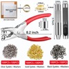 Grommet Tool Kit with 605 Pieces, 1/2 Inch Eyelets and