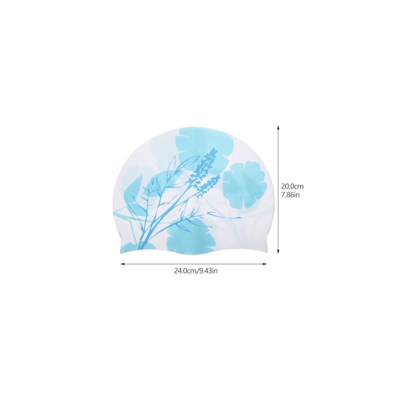 Toddmomy Gorro de Baño de Silicona Reversible Estampado, Gorra de