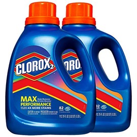 Clorox Max Performance Stain Remover and Color Booster, 82 Loads, 112.75 Ounces (Pack of 2)