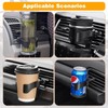 Yharnamite 2 Pcs Car Cup Holder, Adjustable Air Vent Cup