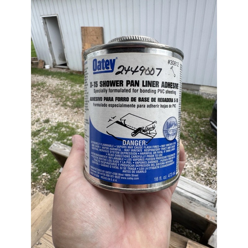 Oatey Oatey 16 Oz PVC Shower Pan Liner Sheeting Bonding