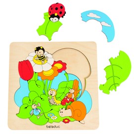 Beleduc 17520 Truck & Trailor Game, Multi-Color