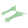 50Pcs Disposable Long Arm Glove PE Green Veterinary Examination Artificial