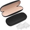 Joyberg Glasses Case, 2 Pack Eyeglass Case with Cleaning Cloth,