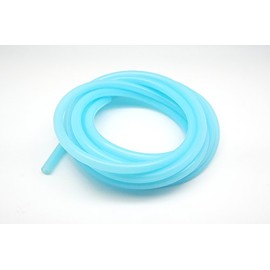Autobahn88 High Performance Silicone Clear Color Vacuum Hose, ID=0.24" (6mm), OD=0.47" (12mm), 10 Feet (3 Meter), Clear Blue