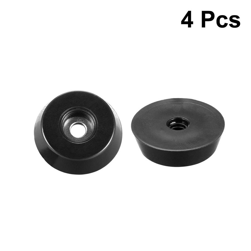 uxcell Rubber Feet Buffers Pads D18x15xH5mm Black 4pcs