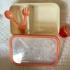 Unbranded Lot of 3 Bento Lunch Boxes Dbl & Sgl