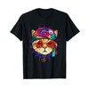 Tie Dye Cat Shirt Hippy Cat Peace Sign Cat Lover