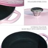 Flavehc Braiser Enameled Cast Iron Braiser 3 qt Braiser Pan