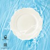 TAMAYKIM 6 Inch Porcelain Dessert Plates, Set of 18, White