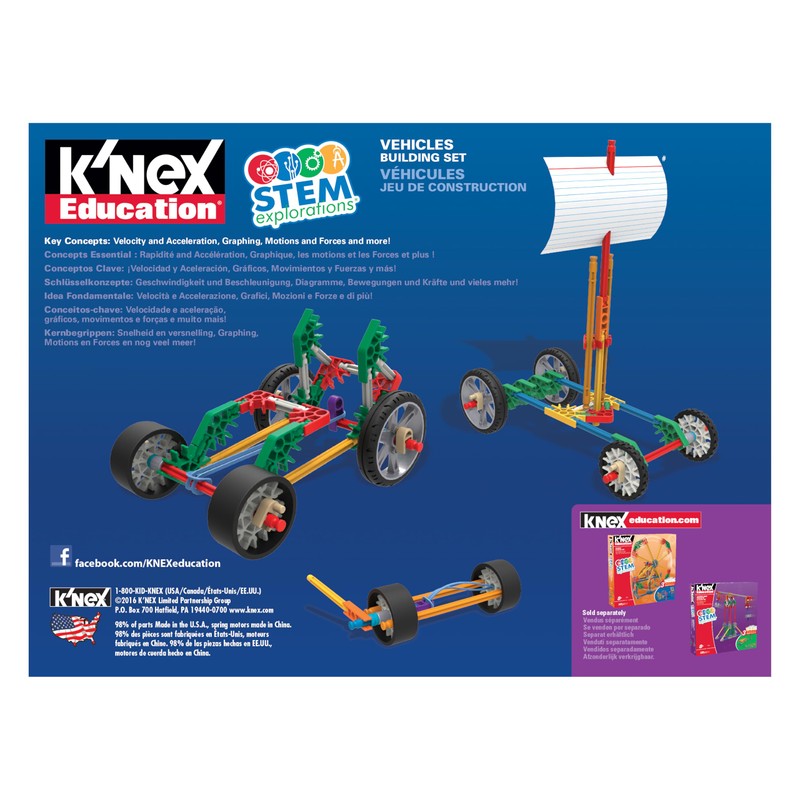 K'NEX Education - STEM Explorations: Vehicles Building Set ‚ Kid