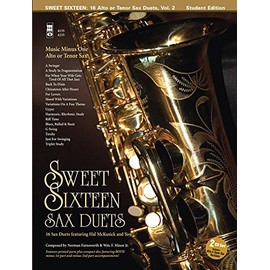 Sweet Sixteen Sax Duets: Music Minus One Alto or Tenor Sax Deluxe 2-CD Set