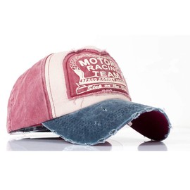 LONGTEN Classic Baseball Cap Vintage Washed Denim Cotton Dad Hat Adjustable Size Unisex