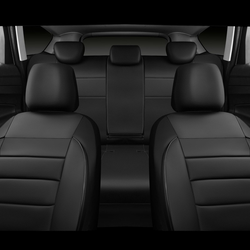 CAR PASS Leather Seat Covers Full Set Universal Water Resistant