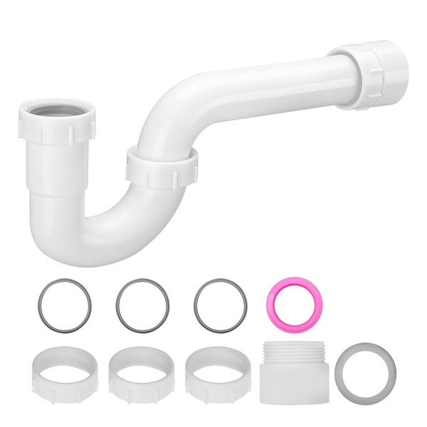 VEVOR P-Trap, 1-1/2 Inch P Trap Sink Drain Pipe Kit