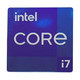 Intel Core i7 Sticker 14 x 14mm / 9/16" x 9/16" [1101]