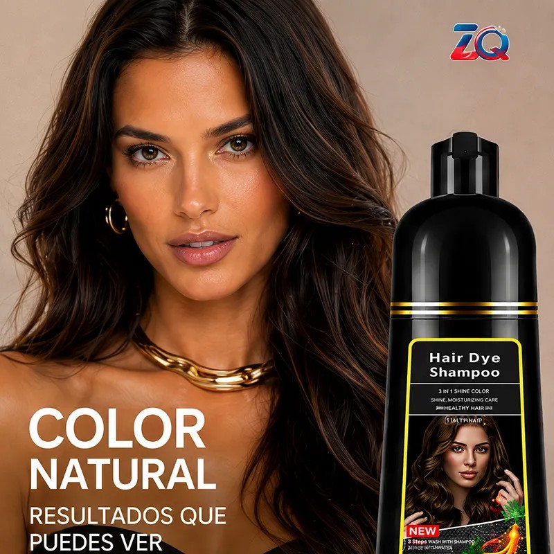 Shampoo Tinte Instantáneo Castaño Cubre Canas 100ml