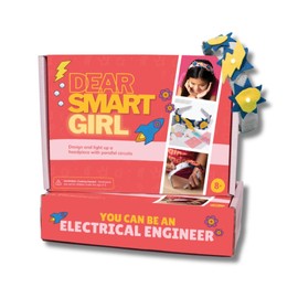 Dear Smart Girl DIY Light-Up Headband: Electrical Engineering STEM Activity Kit, Build Confidence & Skills, Gift for Girls Ages 8-12, Award Winning STEM Education Activity