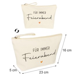 MEJOSER Retirement Gift Retirement Gift Woman Cosmetic Bag Small Pension Gift Funny Pensioner Bag Toiletry Bag for Leaving Farewell Gift Colleagues Forever Evening