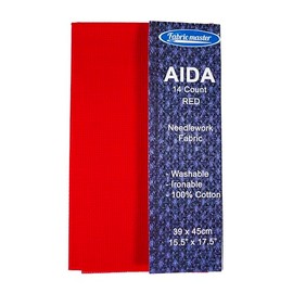 Aida 14 Count Red 39x45cm