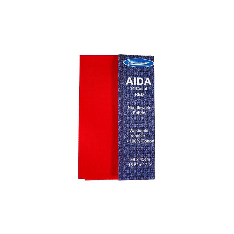 Aida 14 Count Red 39x45cm