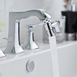 DOITOOL 2 Pcs Faucet Diverter Valve With Aerator Faucet Adapter for Portable Washer Washing Machine Hose Adapter Sink Connector for Water Diversion