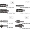 1/4'' Double Cut Tungsten Steel Carbide Rotary Burr Die Grinder