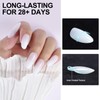 Beautilux Press On Nails Ombre White 280 Pcs 14 Sizes