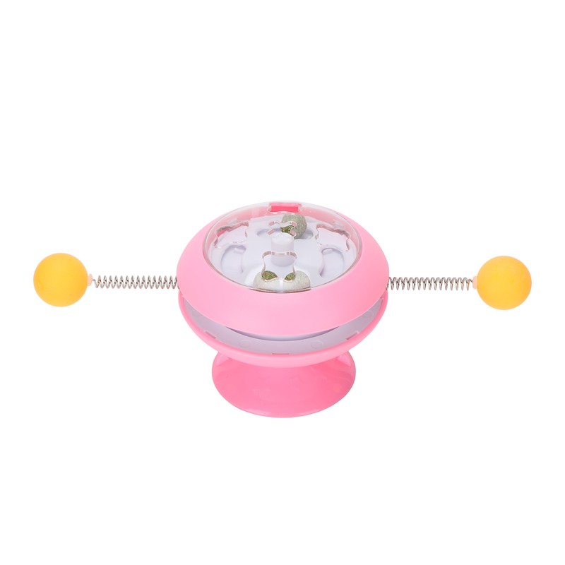 Windmill Spring Interactive Cat Catnip Toy Funny Cat Turntable Teasing