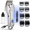 Fagaci Professional Hair Clippers Men Cordless, 440C Steel Barber Kit