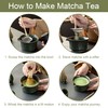 Green Ceremony Matcha Kit -Matcha Bowl with Spout, Sifter, Ceramic