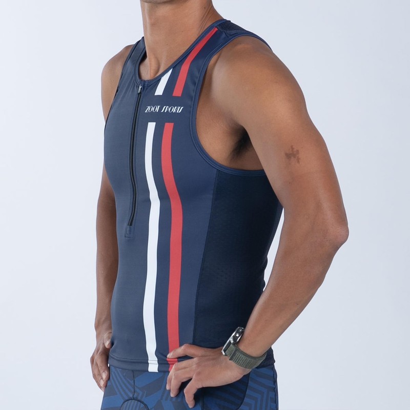 Zoot Men’s LTD Triathlon Tank Top, Compression Tri Top for