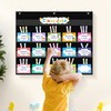 REGELETO Class Jobs Pocket Chart with 70 Colorful Dry Erase