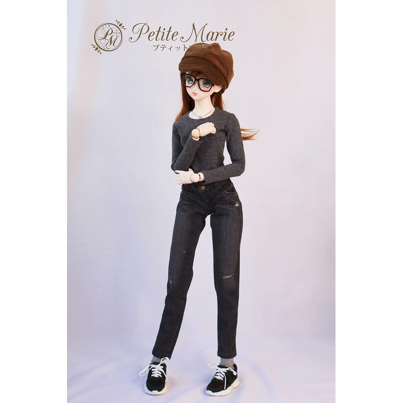 Petite Marie 1/3 DD Compatible Okayama Processing Damaged Boyfriend Jeans