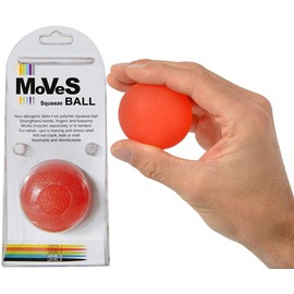 MSD Squeeze Ball Hand Trainer in Extra Light, Light, Medium, Strong, Extra Strong (Light) (Red - Light)