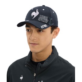 le coq sportif (ルコックスポルティフ) Cap Big Logo Chicken Sunglasses Holder Sporty Golf LG6SCP00M Men's, NV00 (navy), Free size