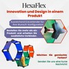 HexaFlex Modular Plexiglass Hexagon Shelving System, Expandable & Customisable, Wall