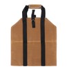 Waxed Canvas Waterproof Large Portable Firewood Holder Bag Log Carrier