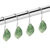 12 PCS Decorative Shower Curtain Hooks, Anti-Rust Stainless Steel Shower