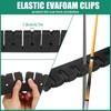 ZKFSIE 6-Slot Pool Cue Holder Wall Mount, Vertical Billiard Cue