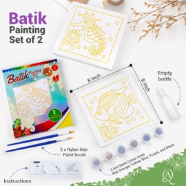 KS Innovative Malaysian Batik Organic Colors Painting 2-in-1 Kit (Fish, Sea Horse)