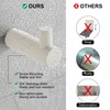 BVL Towel Hooks, White, Pack of 5, Wall Hooks, 304