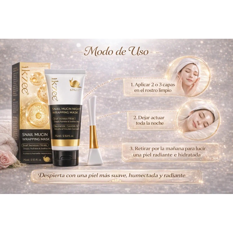 Gel Mascarilla Nocturna Caracol Niacinamida
