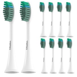 10 Pack Toothbrush Replacement Heads Compatible with TAO Clean Sonic Toothbrush Adults, Tooth Brush Head Toothbrush Heads Refill, Medium Bristles, Whitening