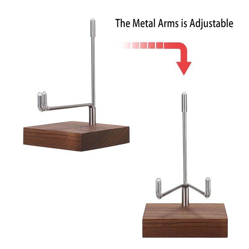 Hipiwe Crystal Display Stand Adjustable Metal Arms Display Stand Easel