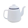 Enamel Teapot with Handle & Lid 14cm, 1.5L Traditional Serving