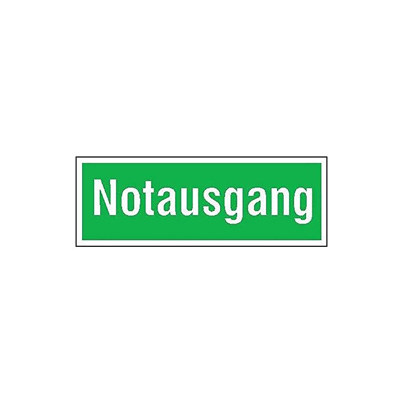 Size 4044589054333 Safety Sign, Exit 400 x 140