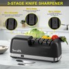 Secura 3-Stage Electric Knife Sharpener with 100% Diamond Abrasives and