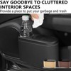 Adunsiaoto Leak-proof vehicle trash can, waterproof automotive trash can, mini