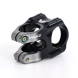 CYSKY Bicycle Stem 31.8 35 mm 0 Degree MTB Short Stem 31 8 Mountain Bike Stem Handlebar Riser 1-1/8 for Most Bikes, Road Bike, MTB, Downhill, Cycling (Black & Titanium)